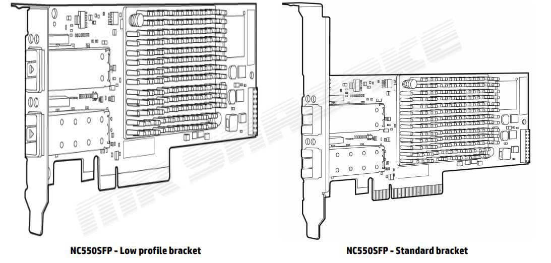کارت شبکه سرور اچ پی مدل NC550SFP 2Port 10GbE