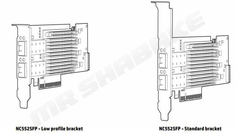 کارت شبکه سرور اچ پی NC552SFP 10Gb 2-port
