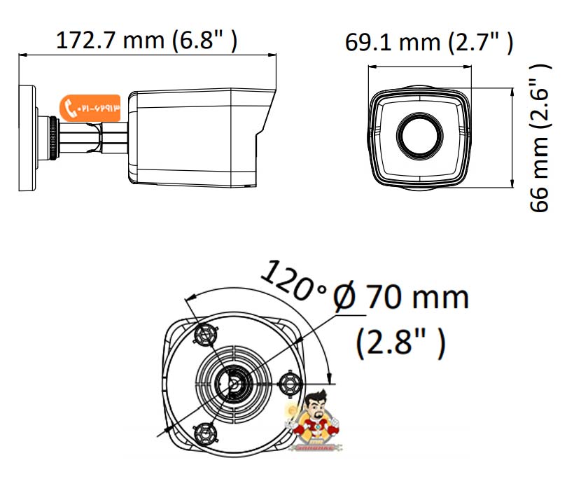 دوربین مداربسته هایک ویژن DS-2CD1023G0E-I