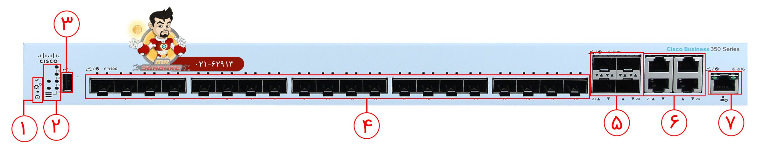 سوئیچ سیسکو CBS350-24XS