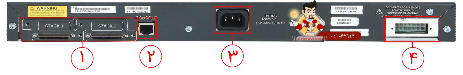 سوئیچ سیسکو WS-C3750-24PS-E