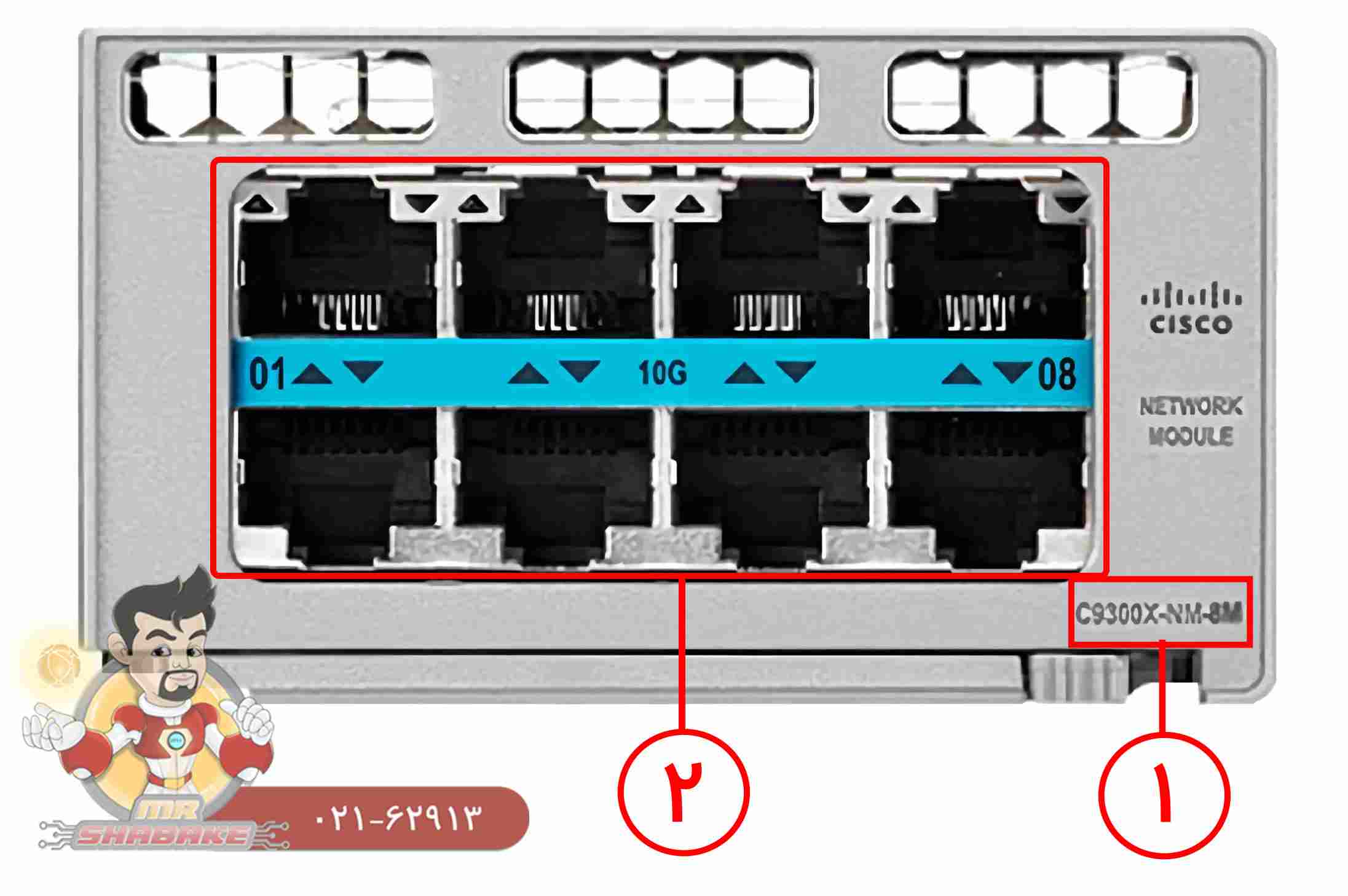 کارت ماژول سیسکو C9300X-NM-8M