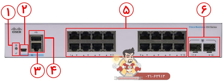 سوئیچ سیسکو CBS350-16T-2G