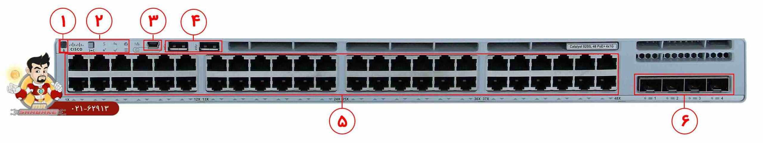 سوئیچ سیسکو C9200L-48PL-4G-E