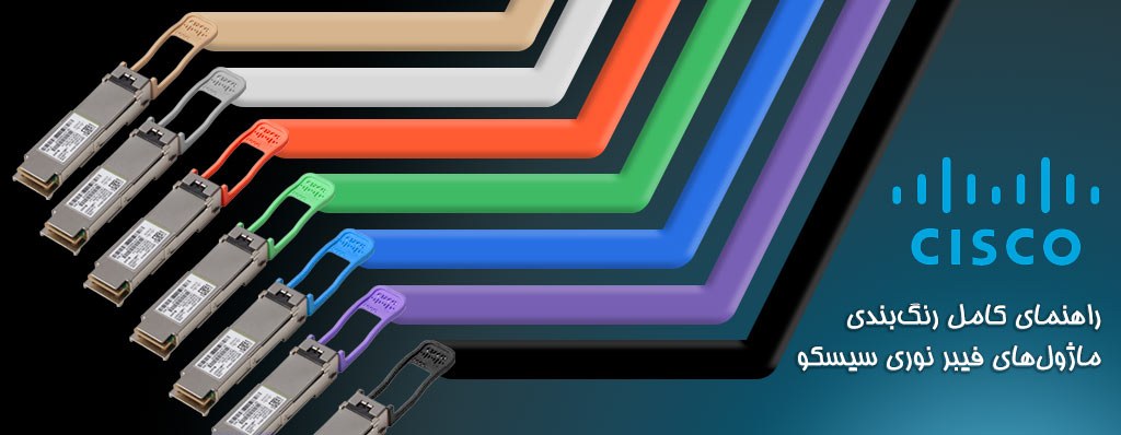 رنگبندی ماژولهای فیبر نوری سیسکو